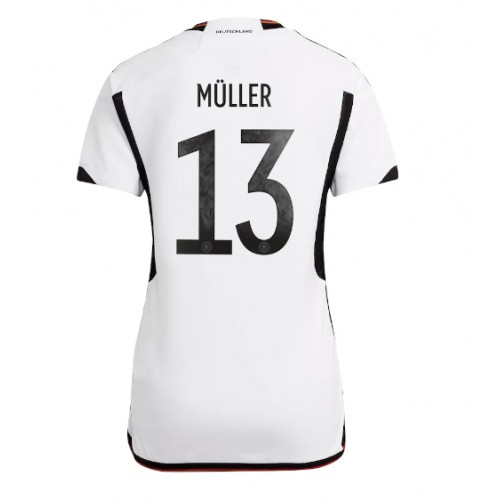 Dres Njemačka Thomas Muller #13 Domaci za Žensko SP 2022 Kratak Rukav